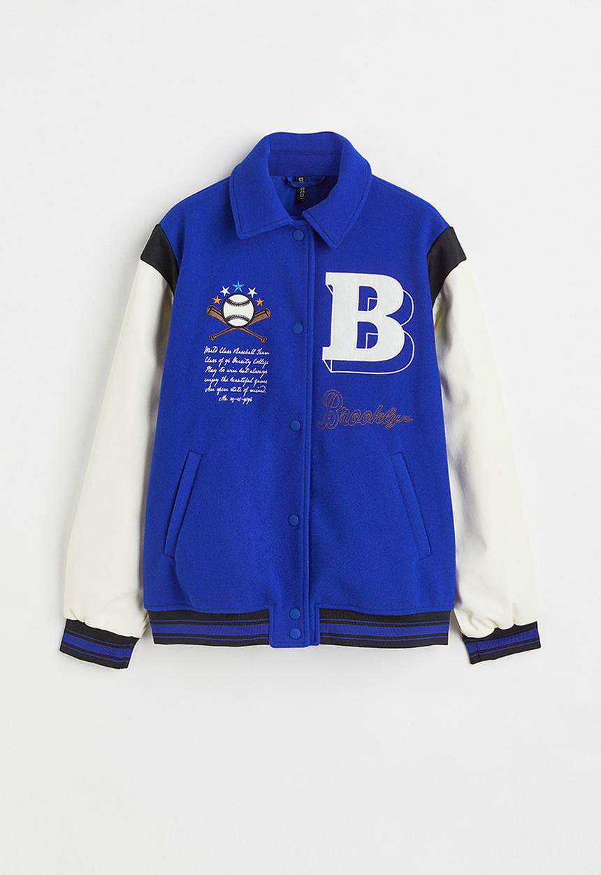 H&M - Baseball jacket - bright blue/brooklyn