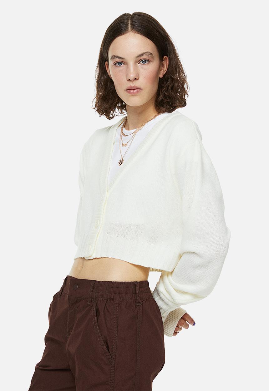 H&M - Short cardigan - cream