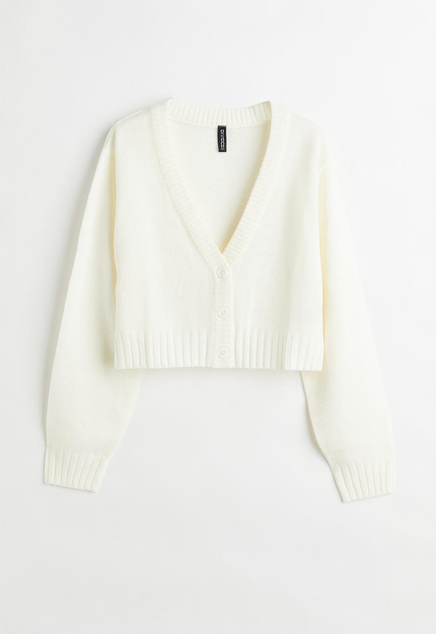 H&M - Short cardigan - cream