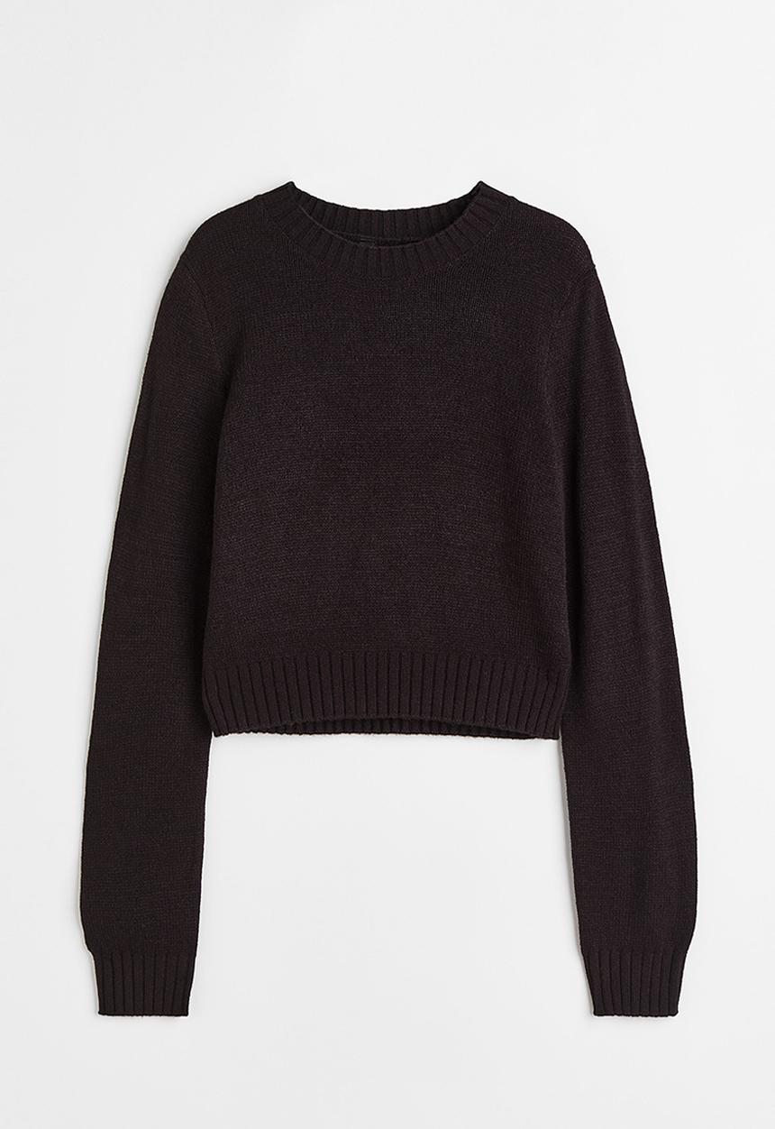 H&M - Fine-knit jumper - black
