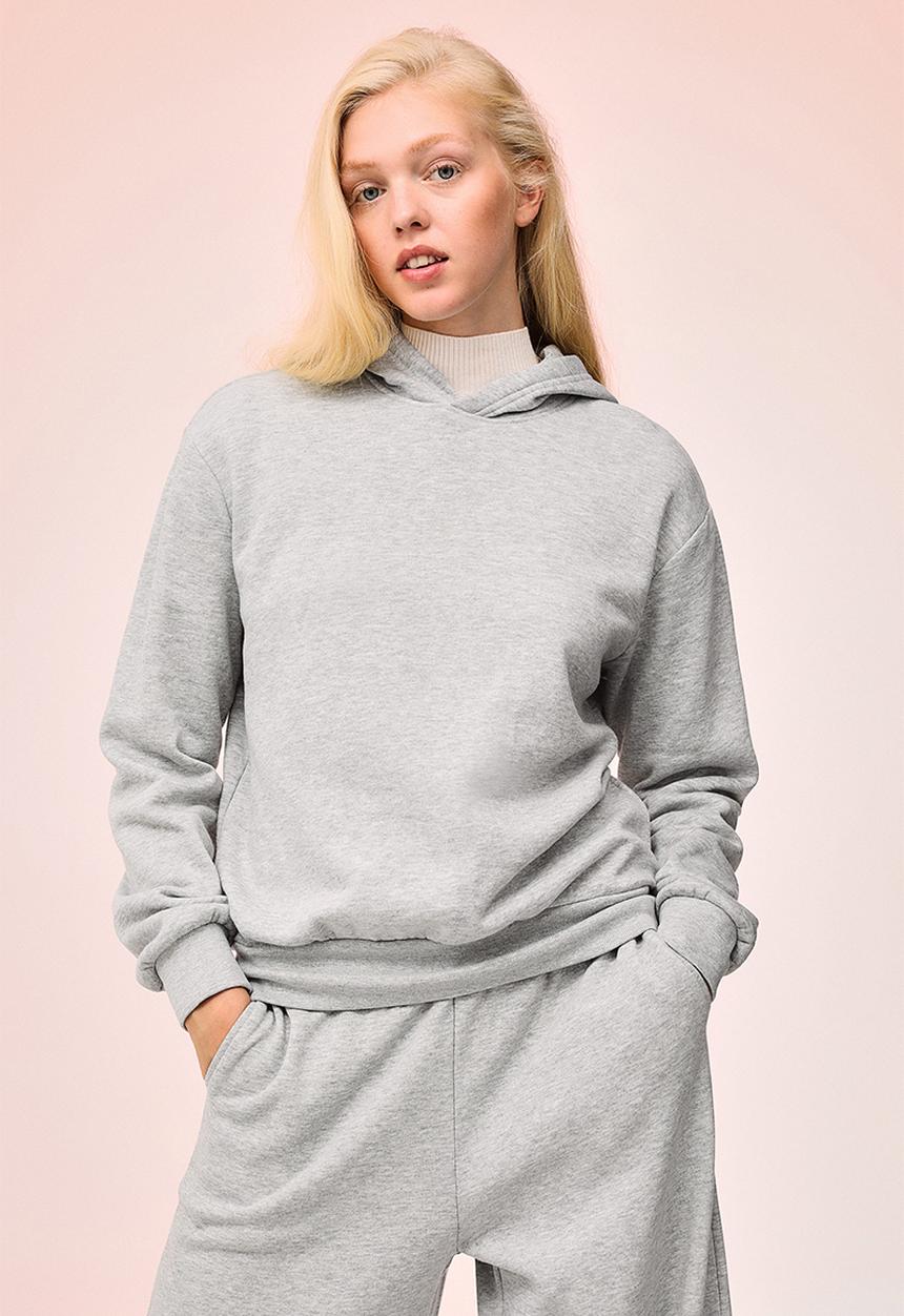 H&M - Hoodie - light grey marl