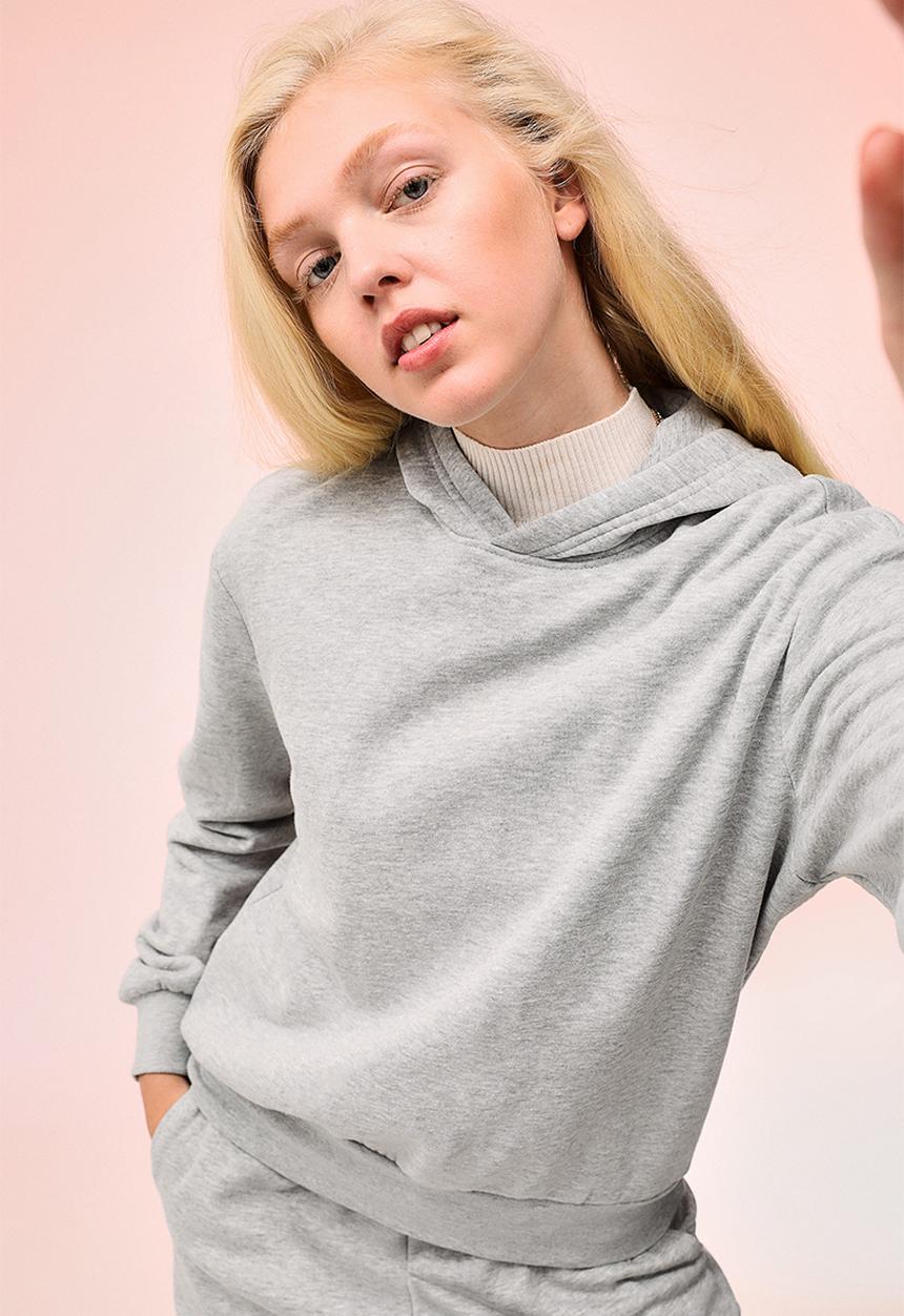 H&M - Hoodie - light grey marl