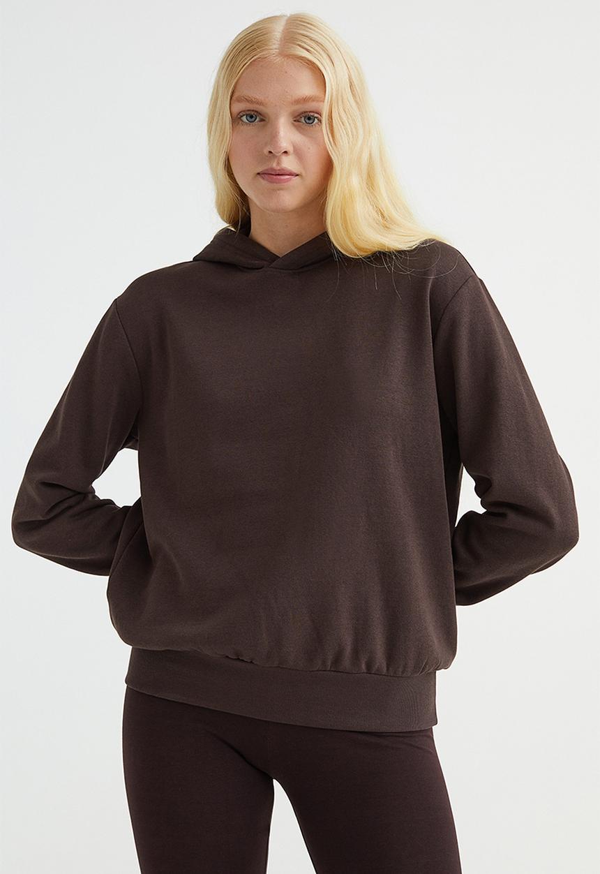H&M - Hoodie - dark brown