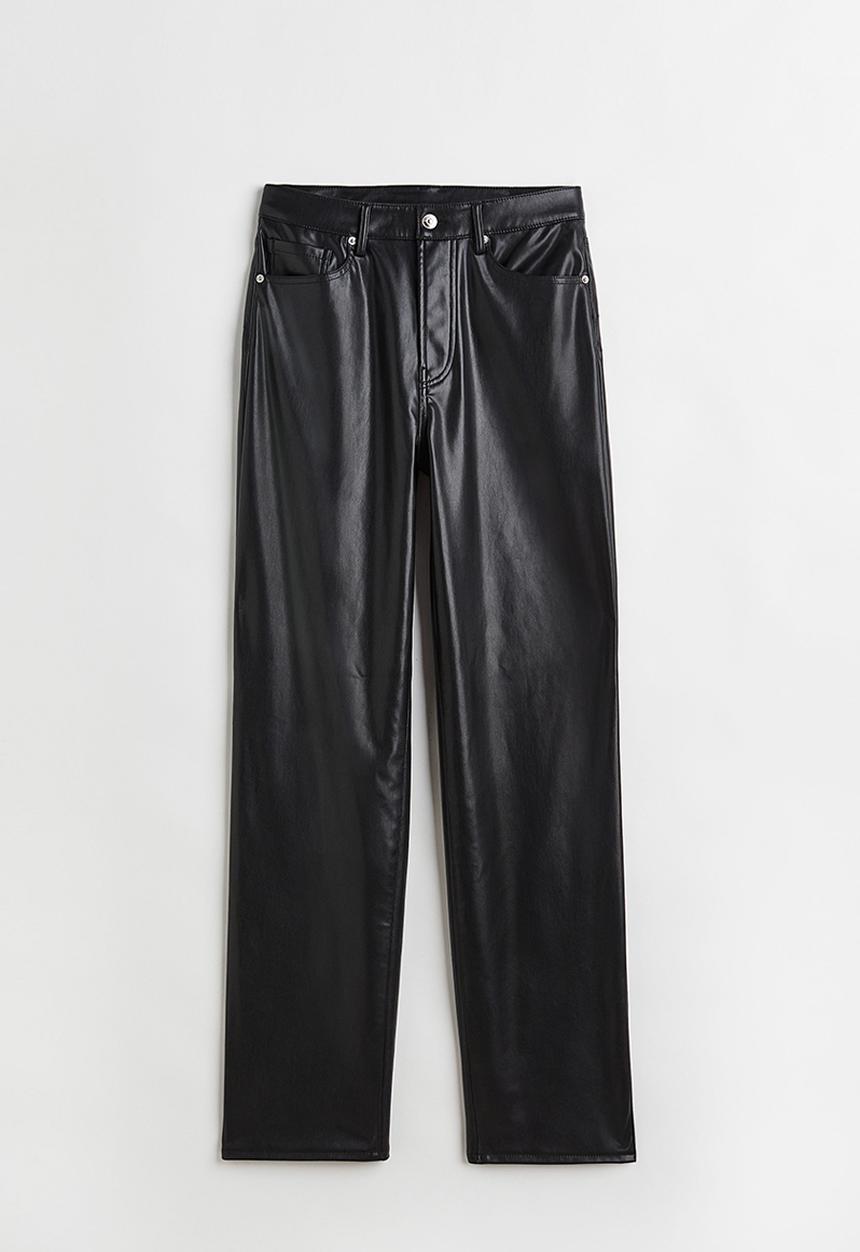 H&M - 90s Straight trousers - black