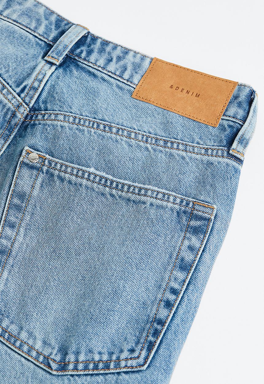 H&M - Wide ultra high jeans - denim blue I