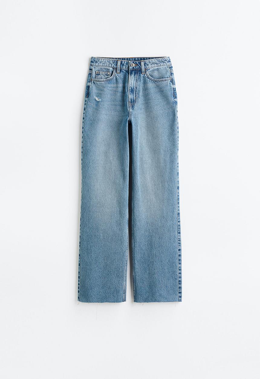 H&M - Wide ultra high jeans - denim blue I