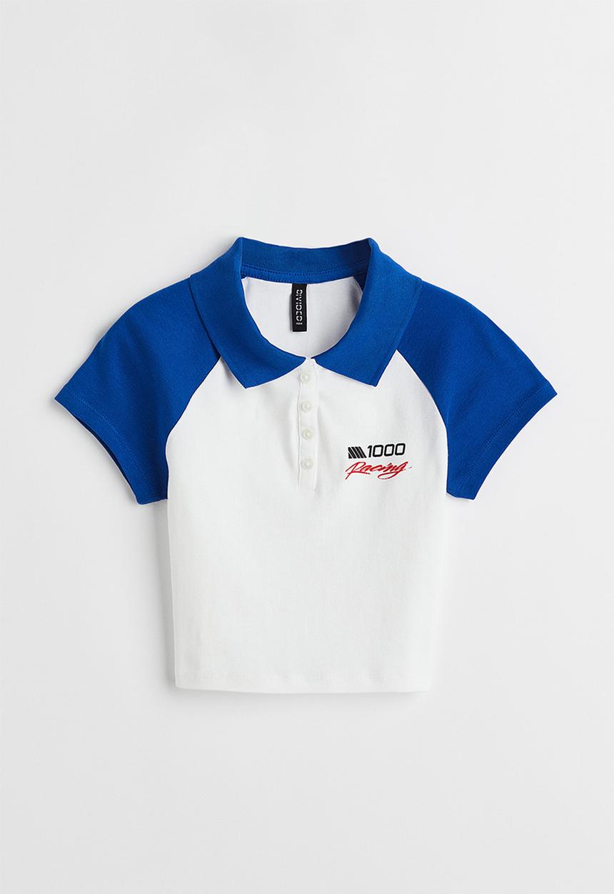 H&M - Polo shirt - bright blue/block-coloured