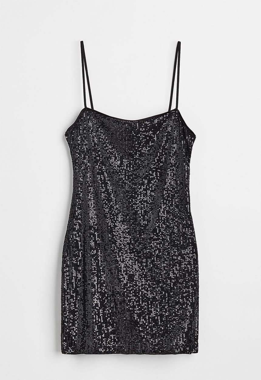 H&M - Sequined dress - black