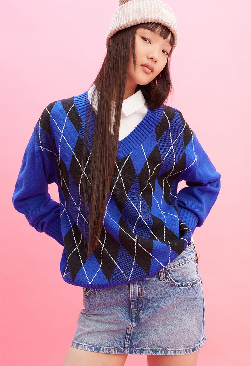 H&M - Jumper - blue,multi