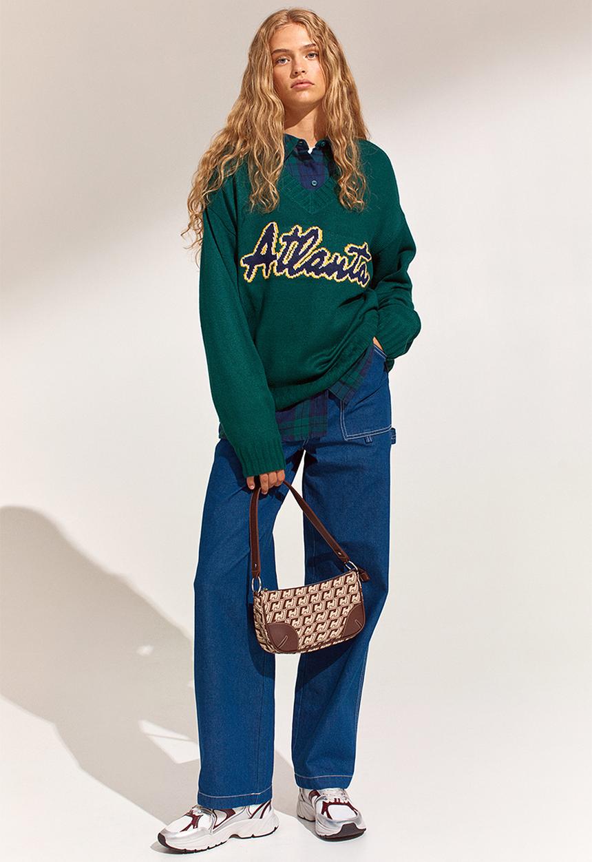 H&M - Jumper - dark green/atlanta