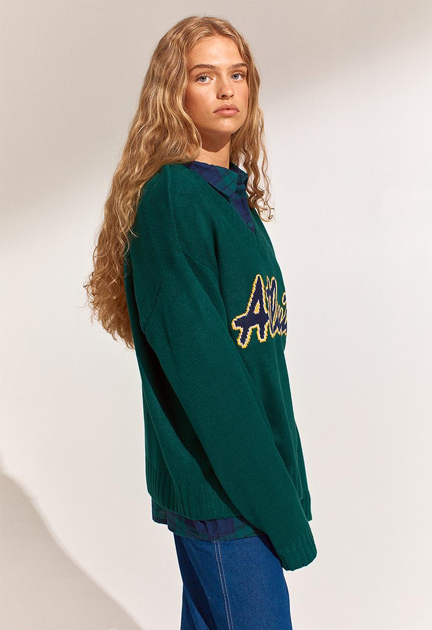 H&M - Jumper - dark green/atlanta