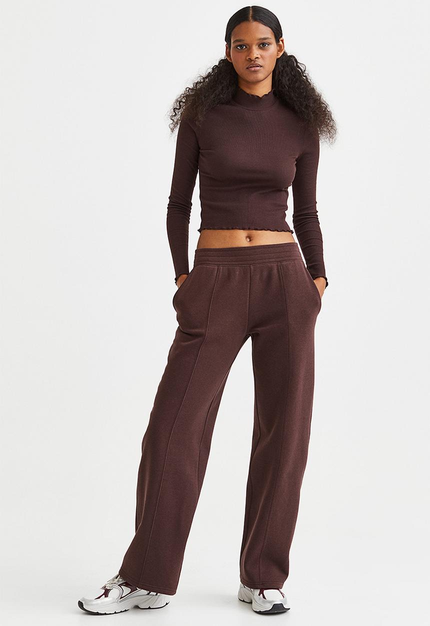 H&M - Straight joggers - dark brown