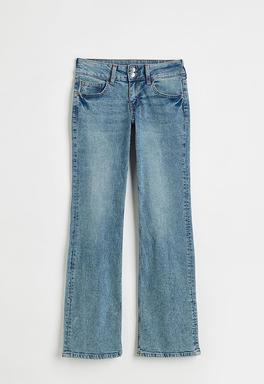 H&M - Flared low jeans - light denim blue