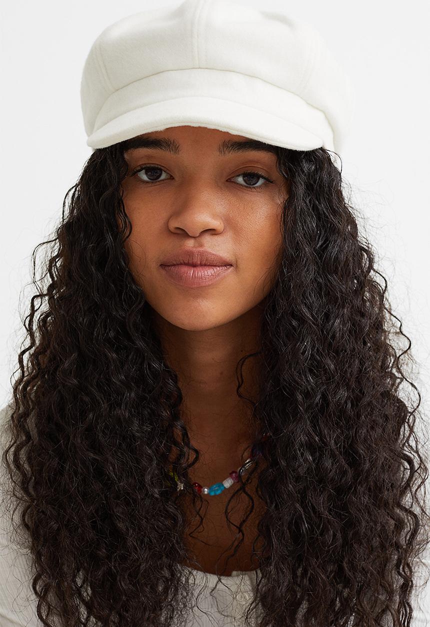 H&M - Baker boy cap - white