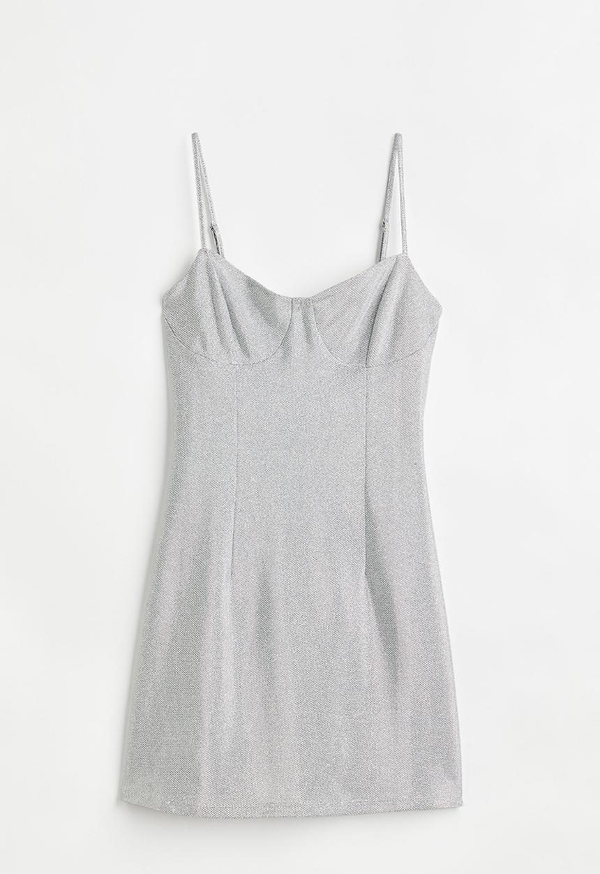 H&M - Sleeveless dress - silver-coloured