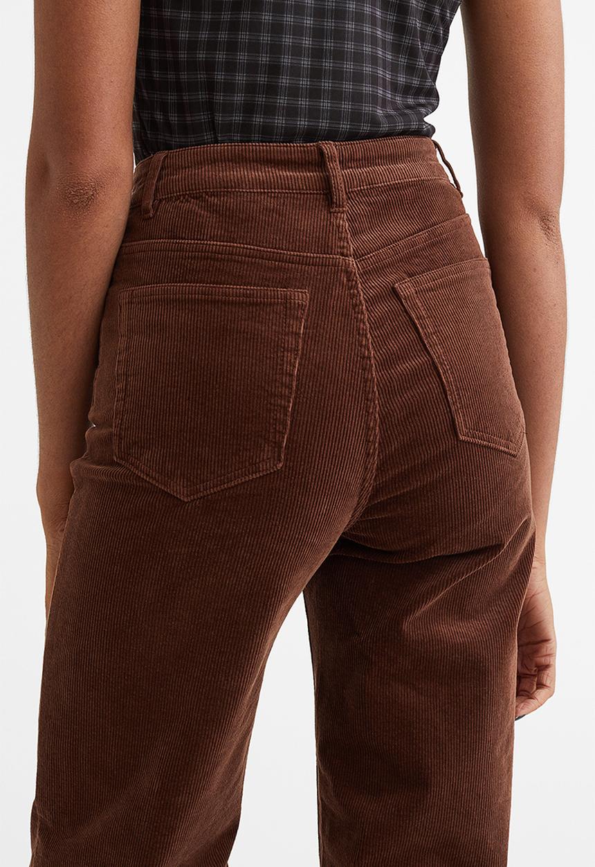 H&M - Corduroy trousers - dark brown