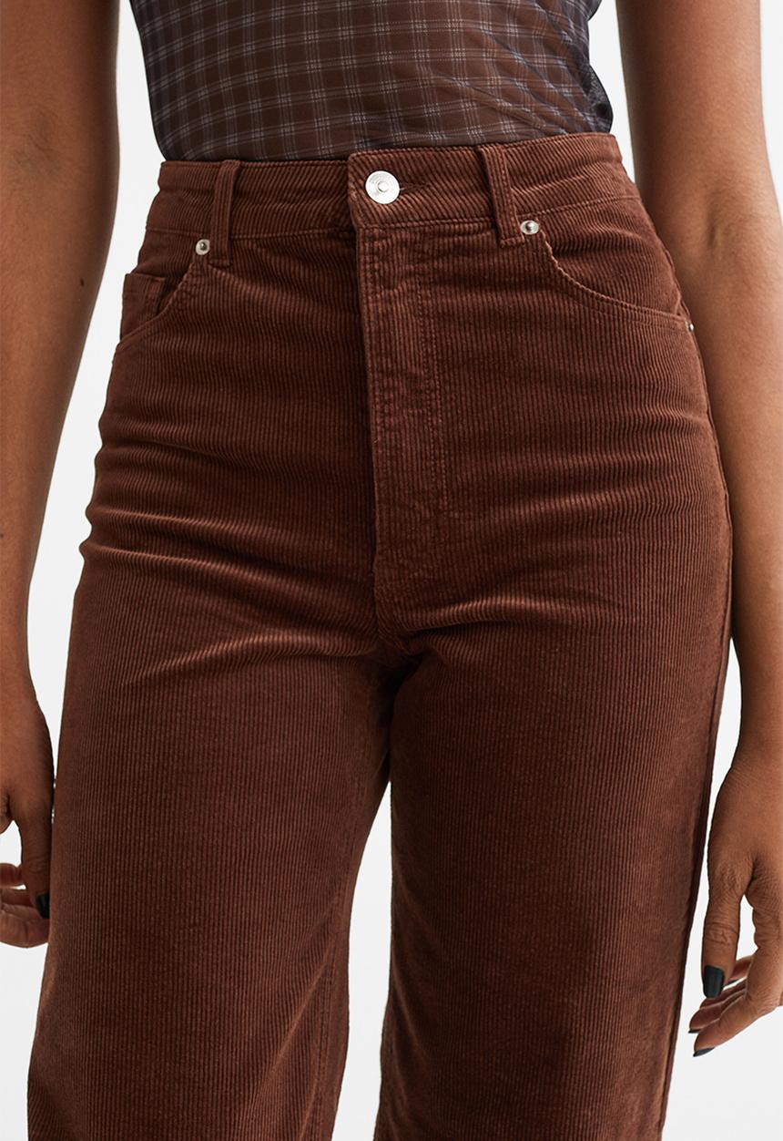 H&M - Corduroy trousers - dark brown