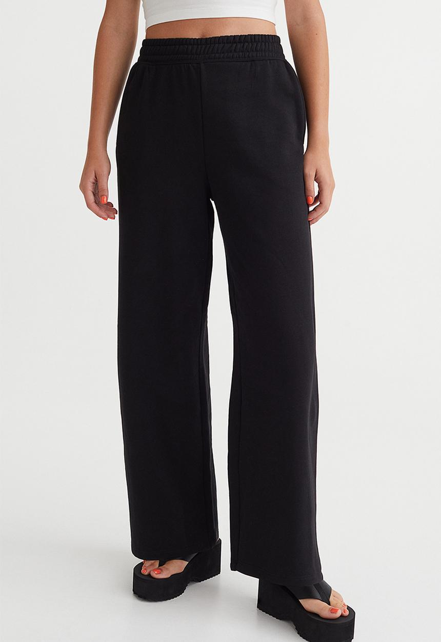 H&M - Wide joggers - black