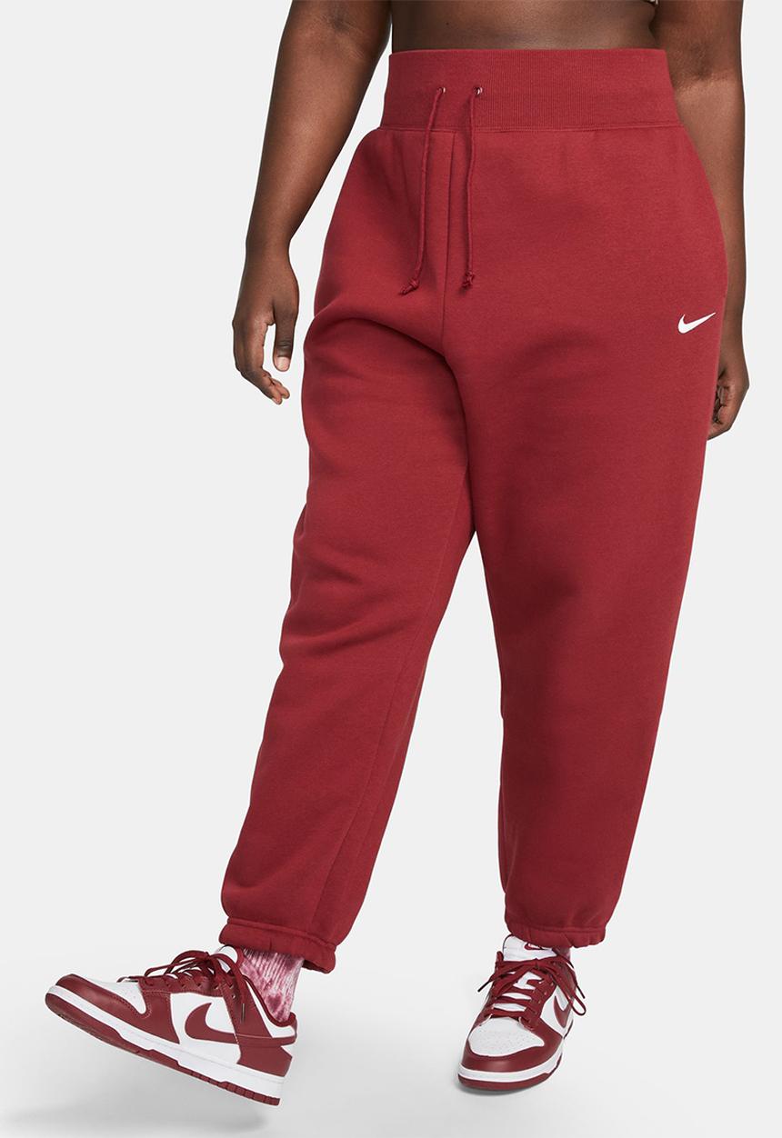 Nike - Plus nike sportswear phoenix fleece pant  - team red & white