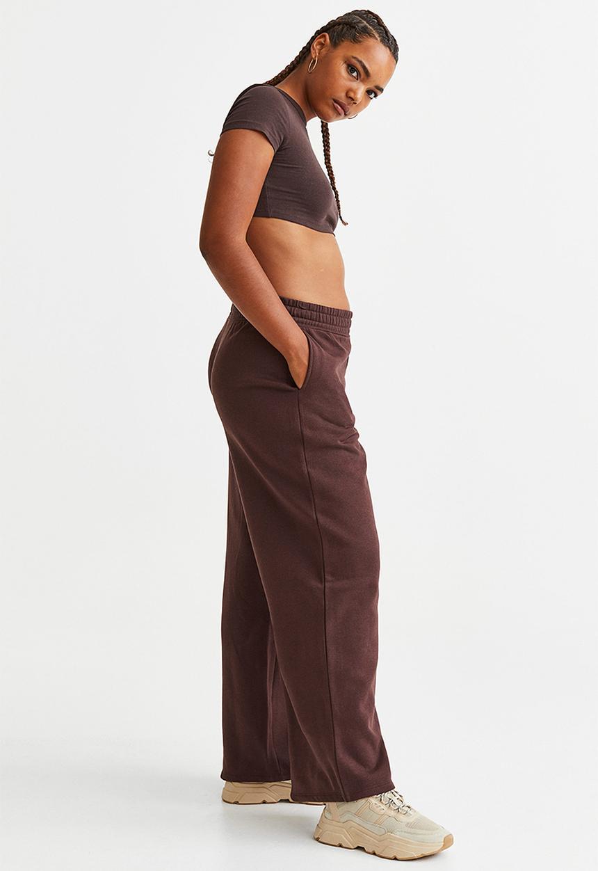 H&M - Wide joggers - dark brown