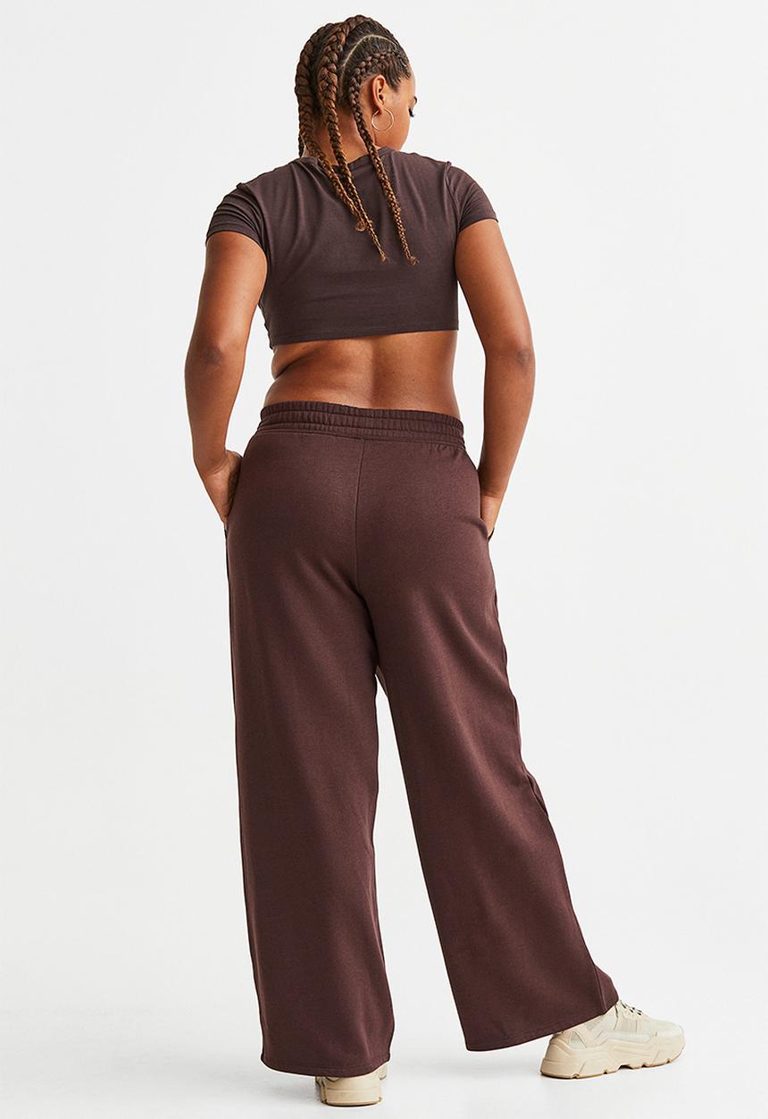 H&M - Wide joggers - dark brown