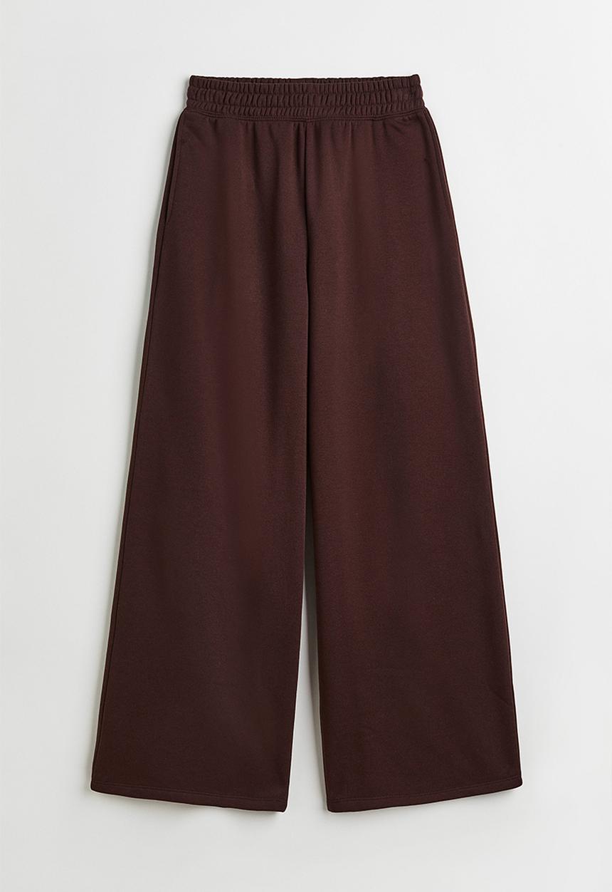 H&M - Wide joggers - dark brown