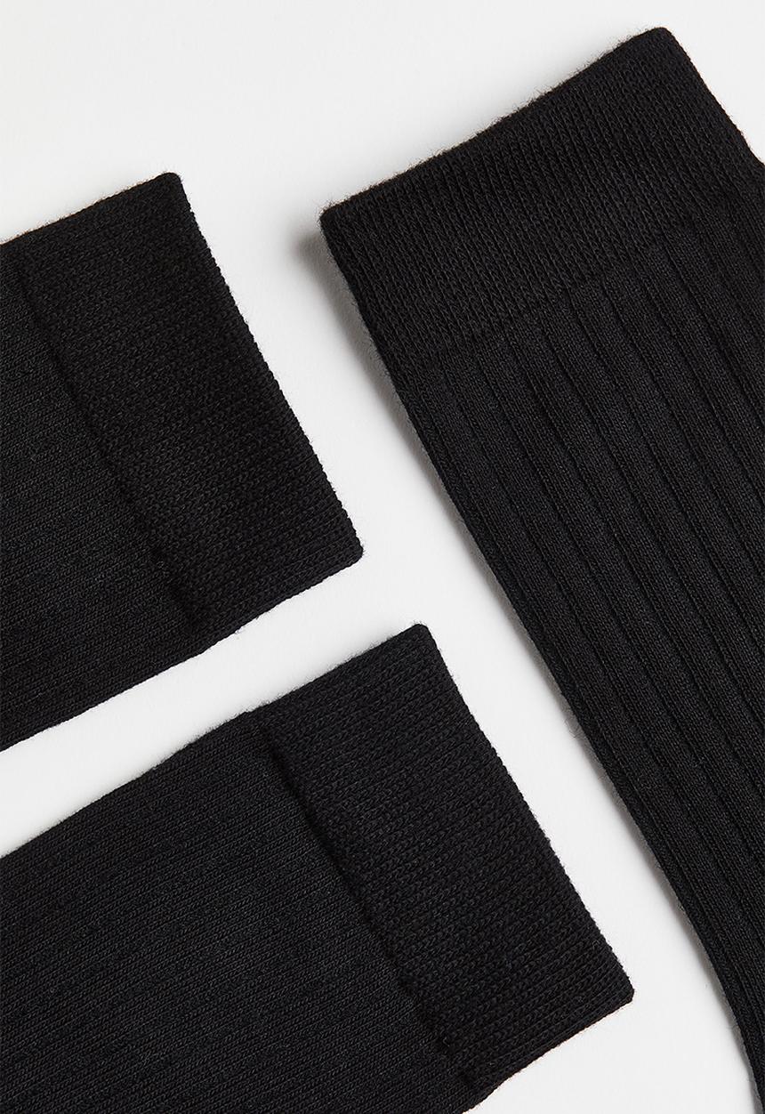 H&M - 3 Pack socks - black