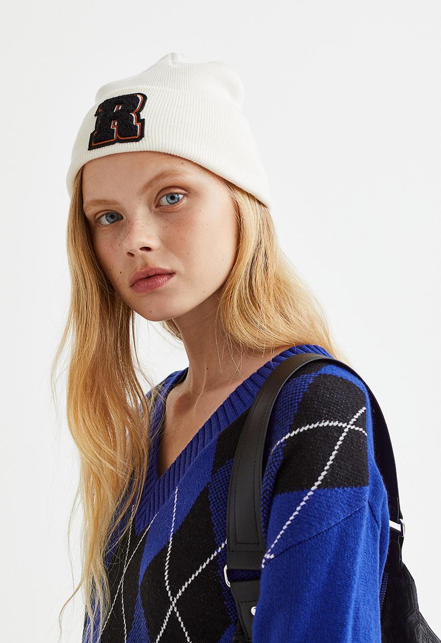 H&M - Motif-detail hat - cream