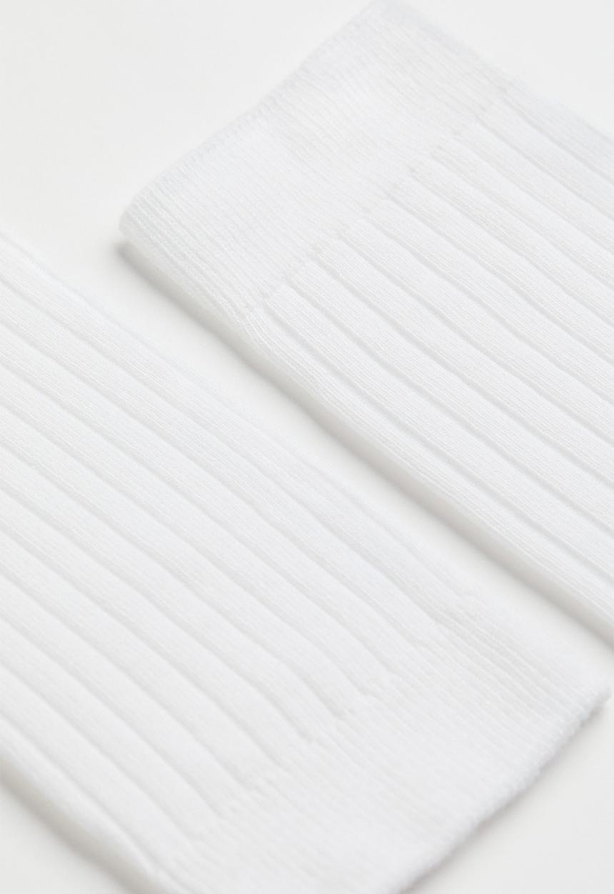 H&M - 3 Pack socks - white 
