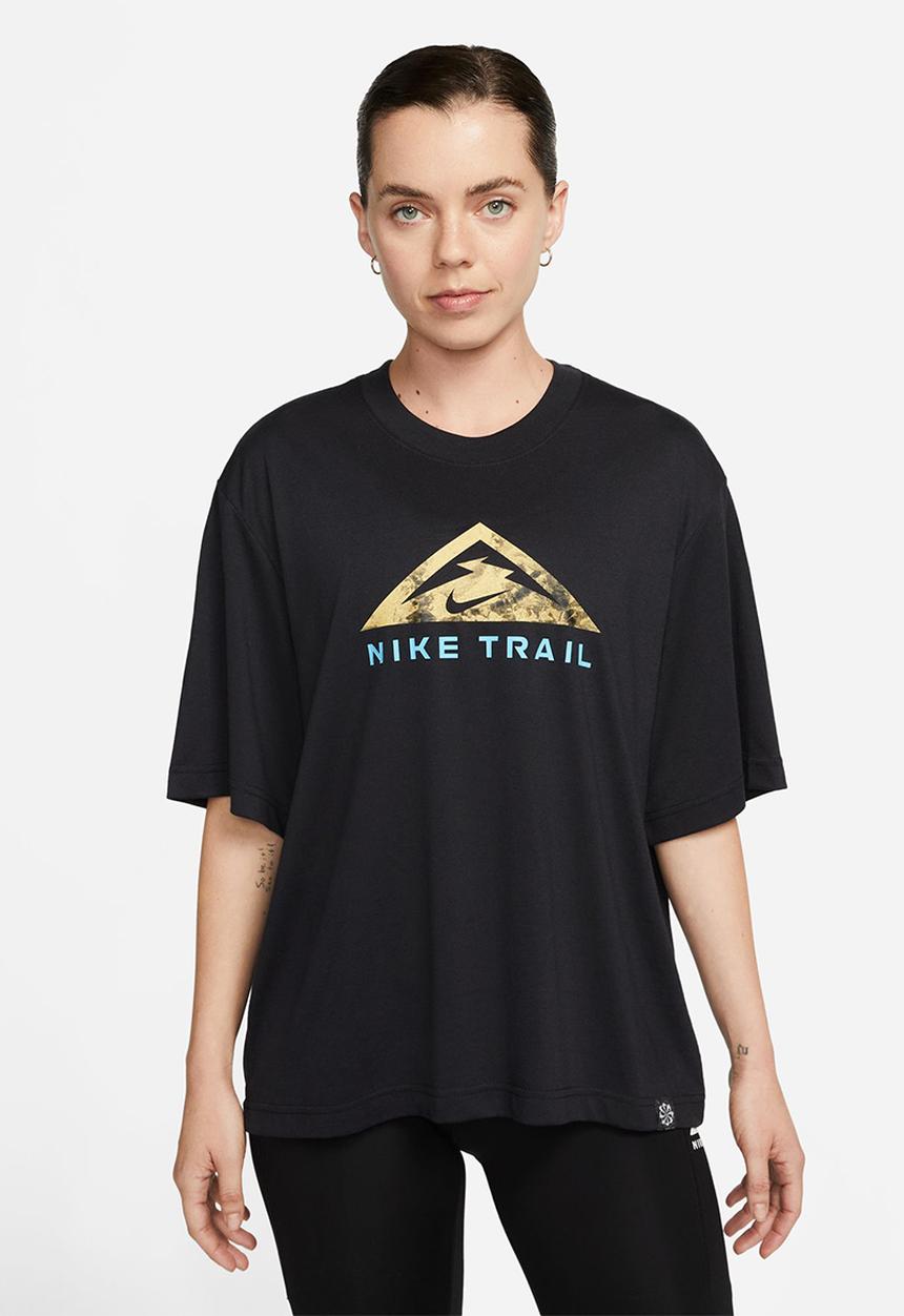 Nike - W nike dri-fit tee short sleeve trail - black