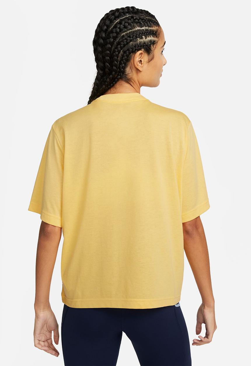 Nike - W nike dri-fit tee short sleeve trail - topaz gold