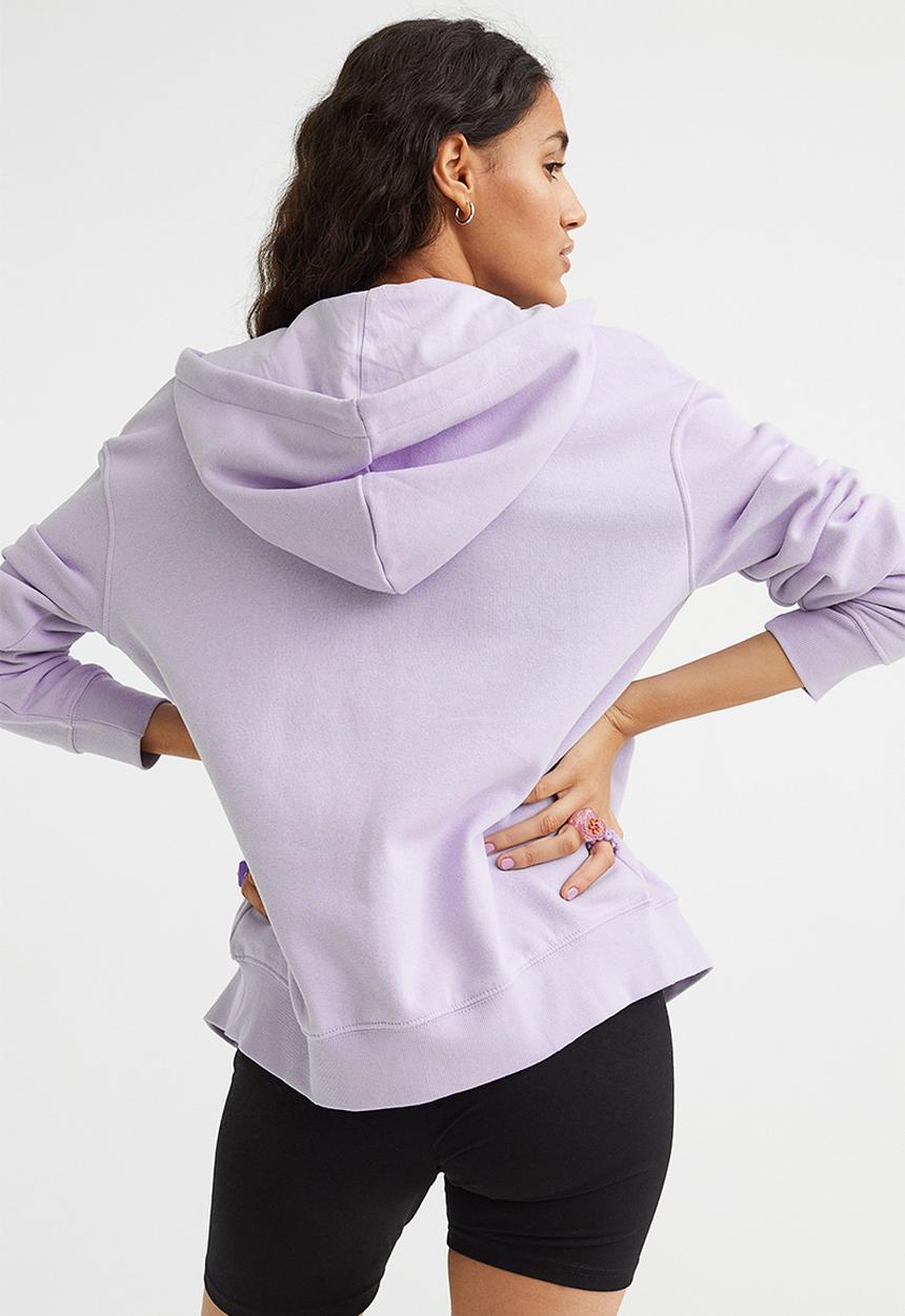 H&M - Zip-through hoodie - light purple