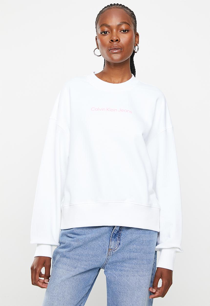 Calvin Klein - Shrunken institutional crew neck - bright white