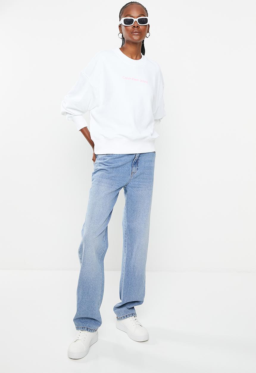 Calvin Klein - Shrunken institutional crew neck - bright white