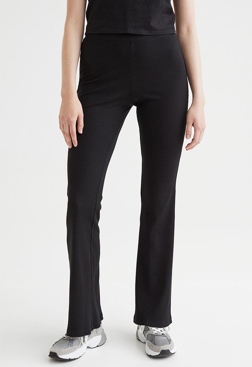H&M - Flared leggings - black