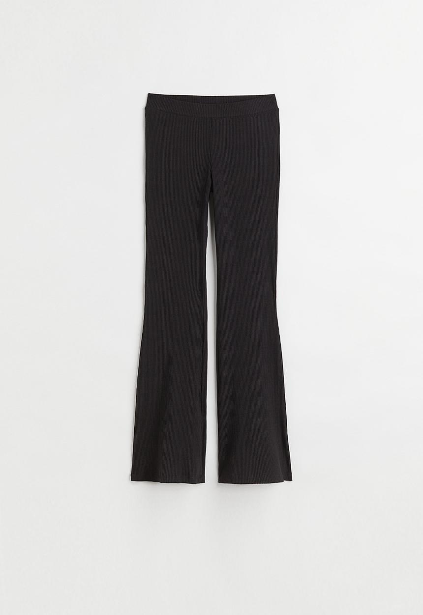 H&M - Flared leggings - black