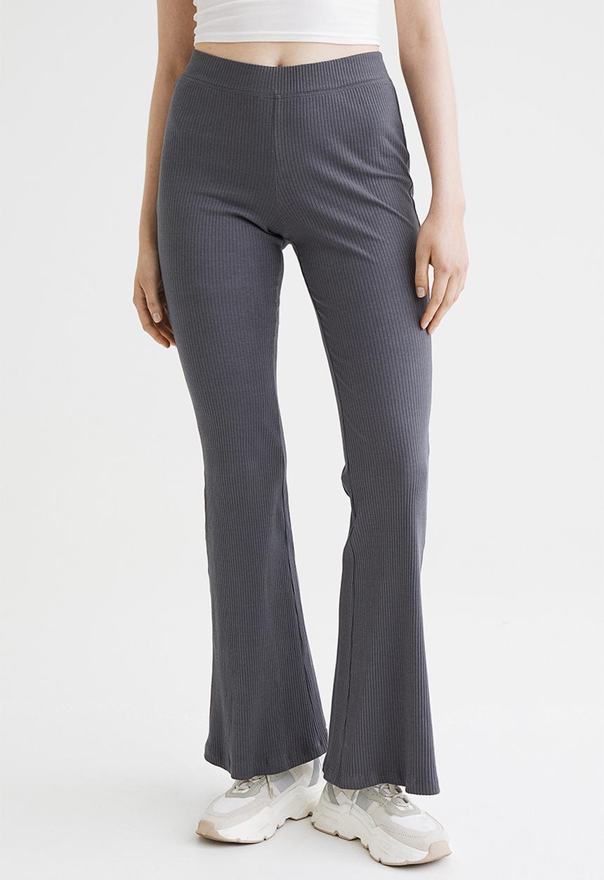 H&M - Flared leggings - dark grey