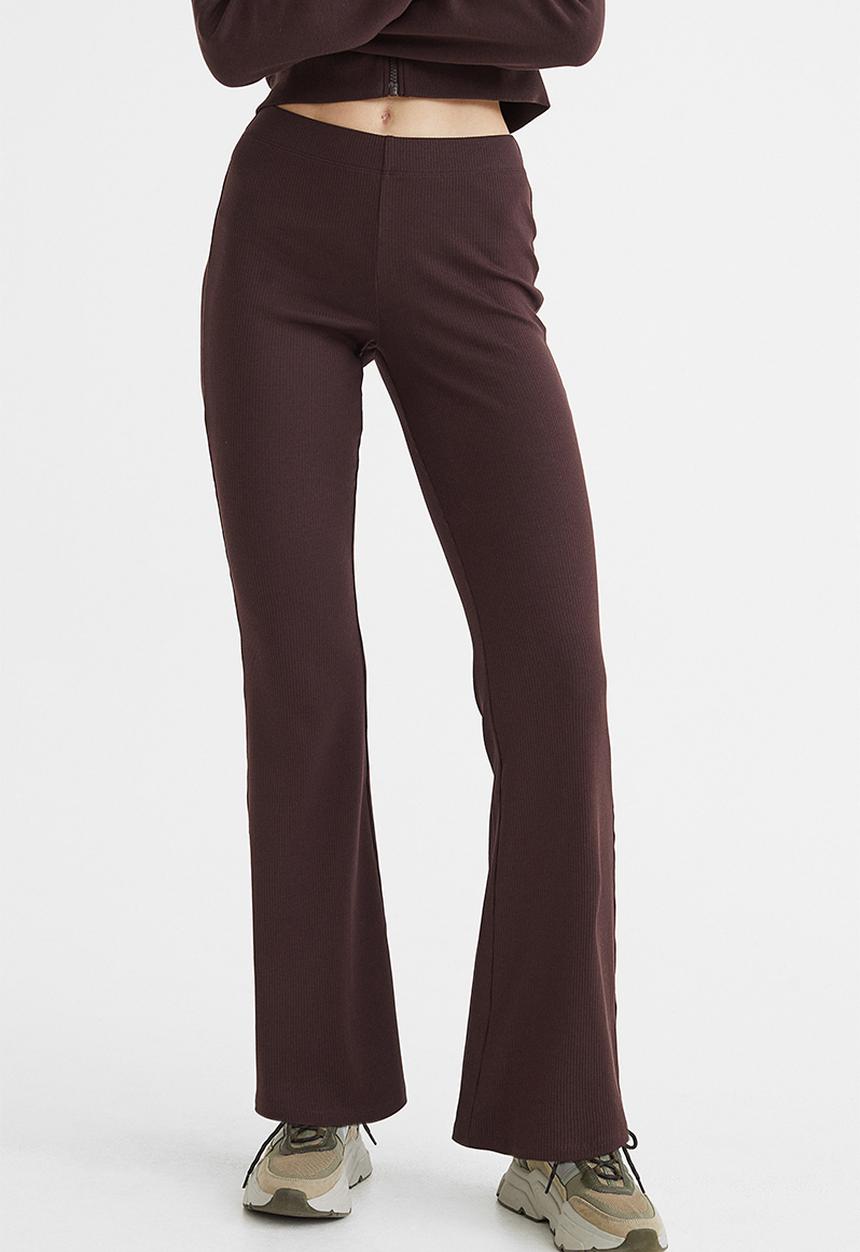 H&M - Flared leggings - dark brown