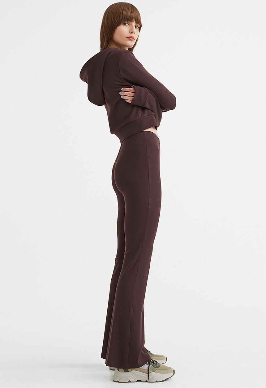 H&M - Flared leggings - dark brown