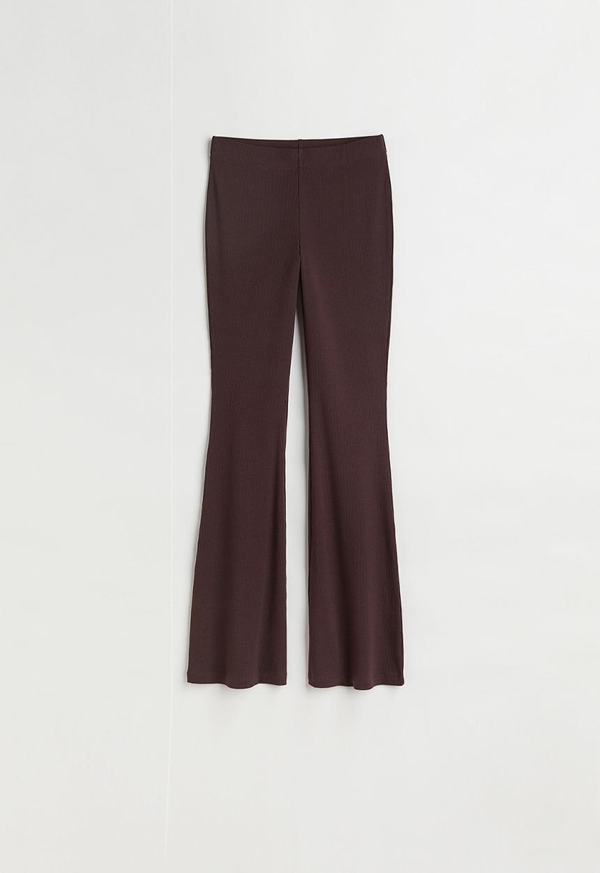 H&M - Flared leggings - dark brown
