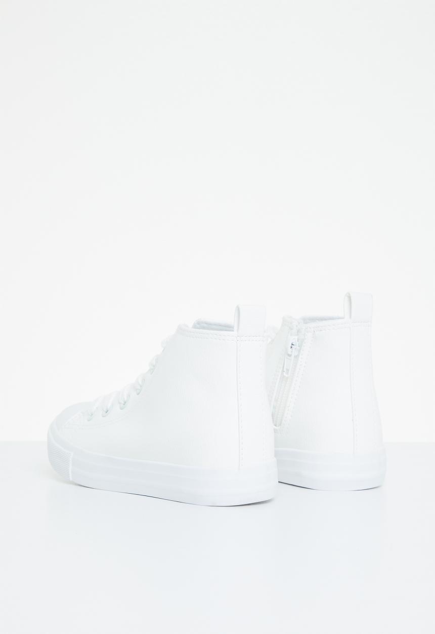 Cotton On - Classic high top trainer - white smooth