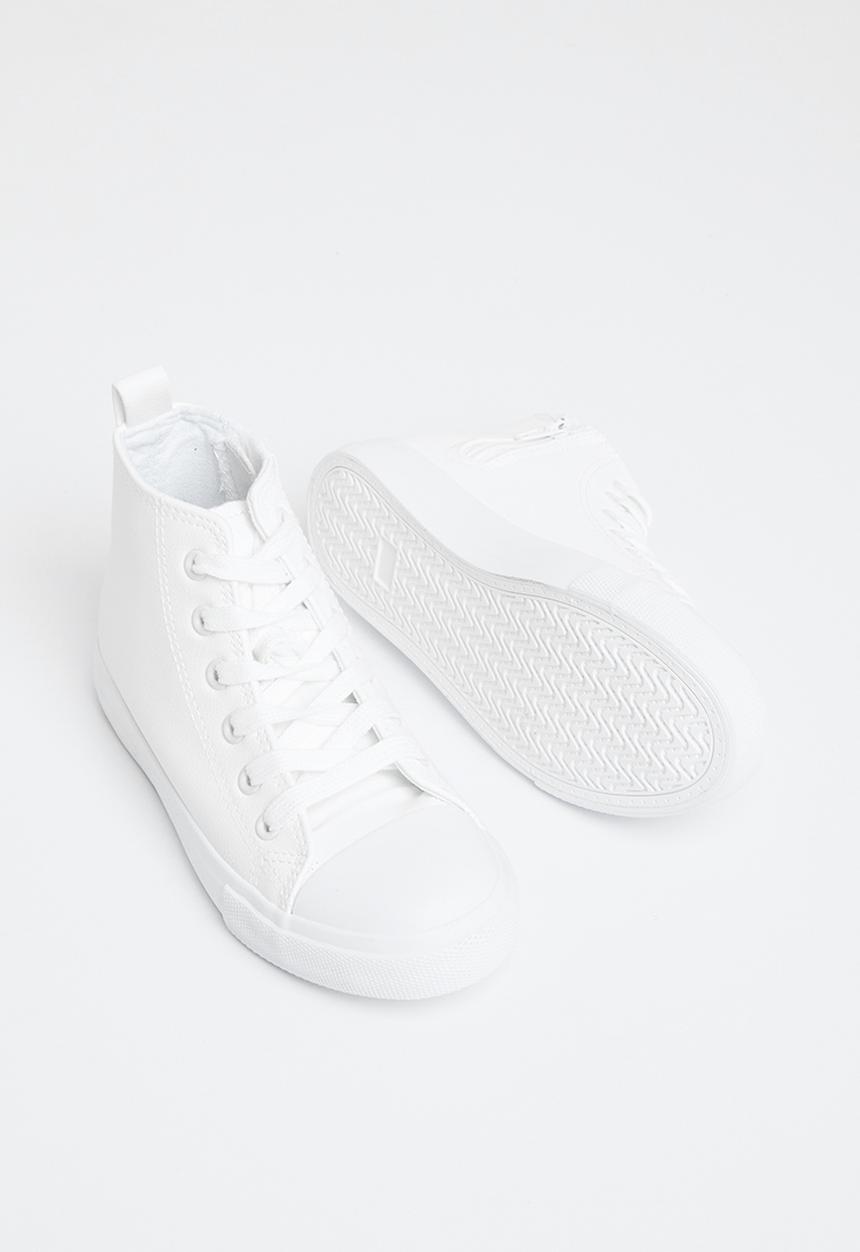 Cotton On - Classic high top trainer - white smooth