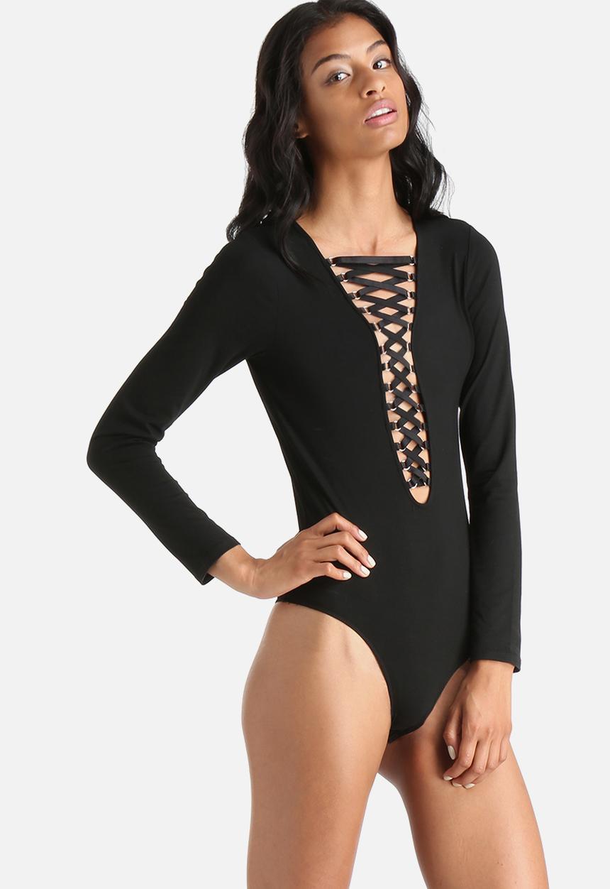 Bardot - Tie Front Bodysuit