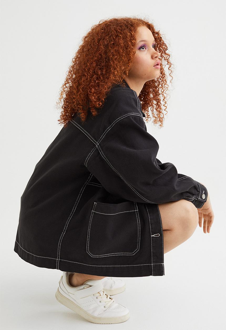 H&M - Twill utility jacket - black