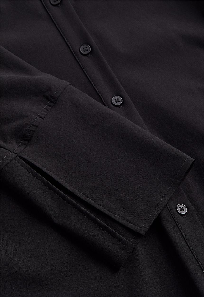 H&M - Twill shirt dress - black