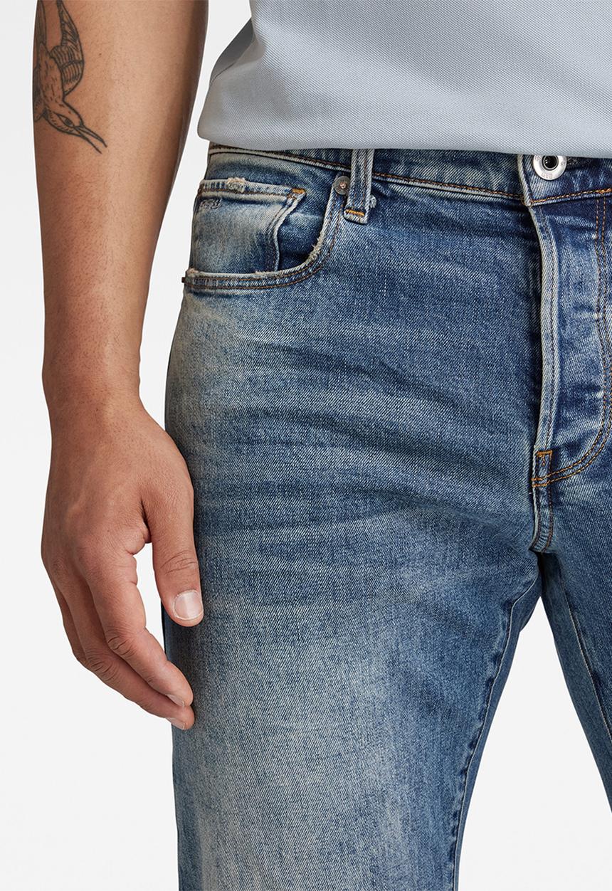 G-STAR - 3301 regular tapered elto pure stretch denim - vintage azure