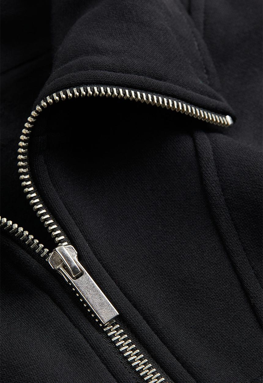 H&M - Zip-top sweatshirt - black