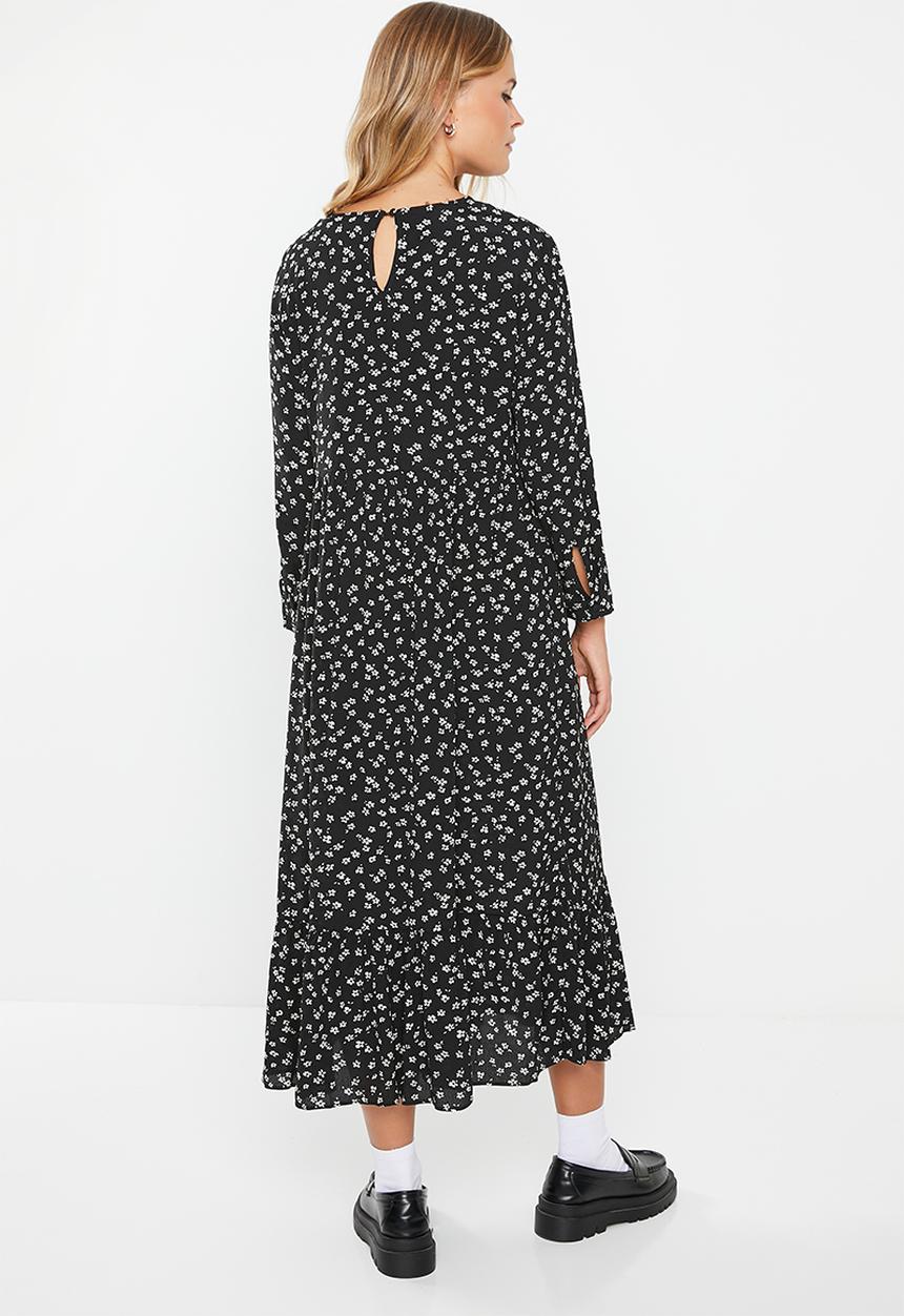 Glamorous - Easy maxi dress - black & white random ditsy