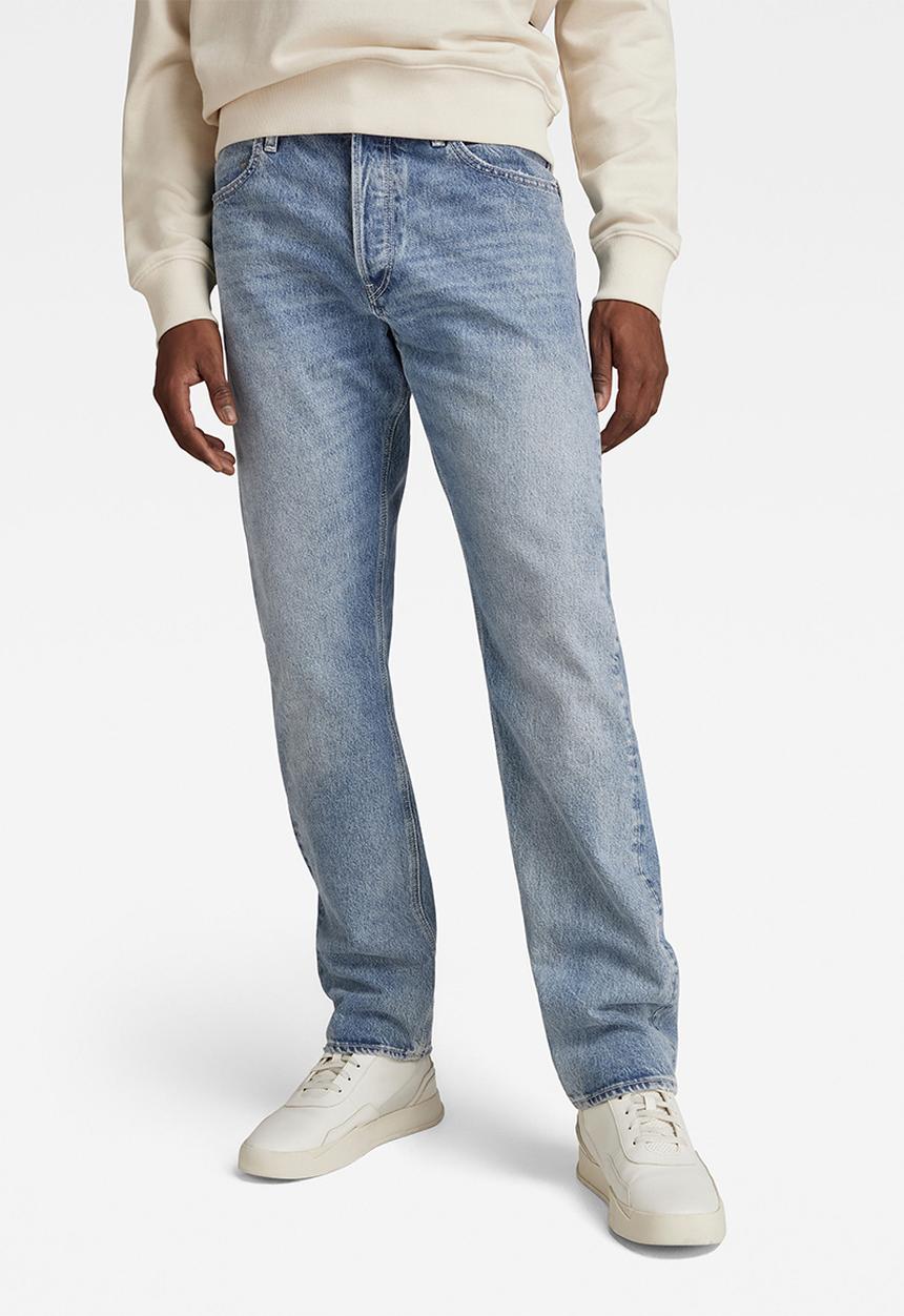 G-STAR - Triple a regular straight guard denim o sun faded - air force blue