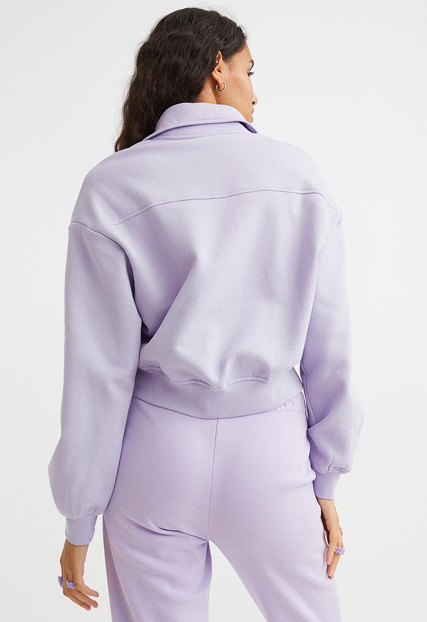 H&M - Zip-top sweatshirt - light purple